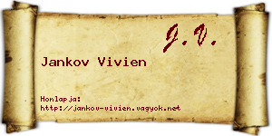 Jankov Vivien névjegykártya